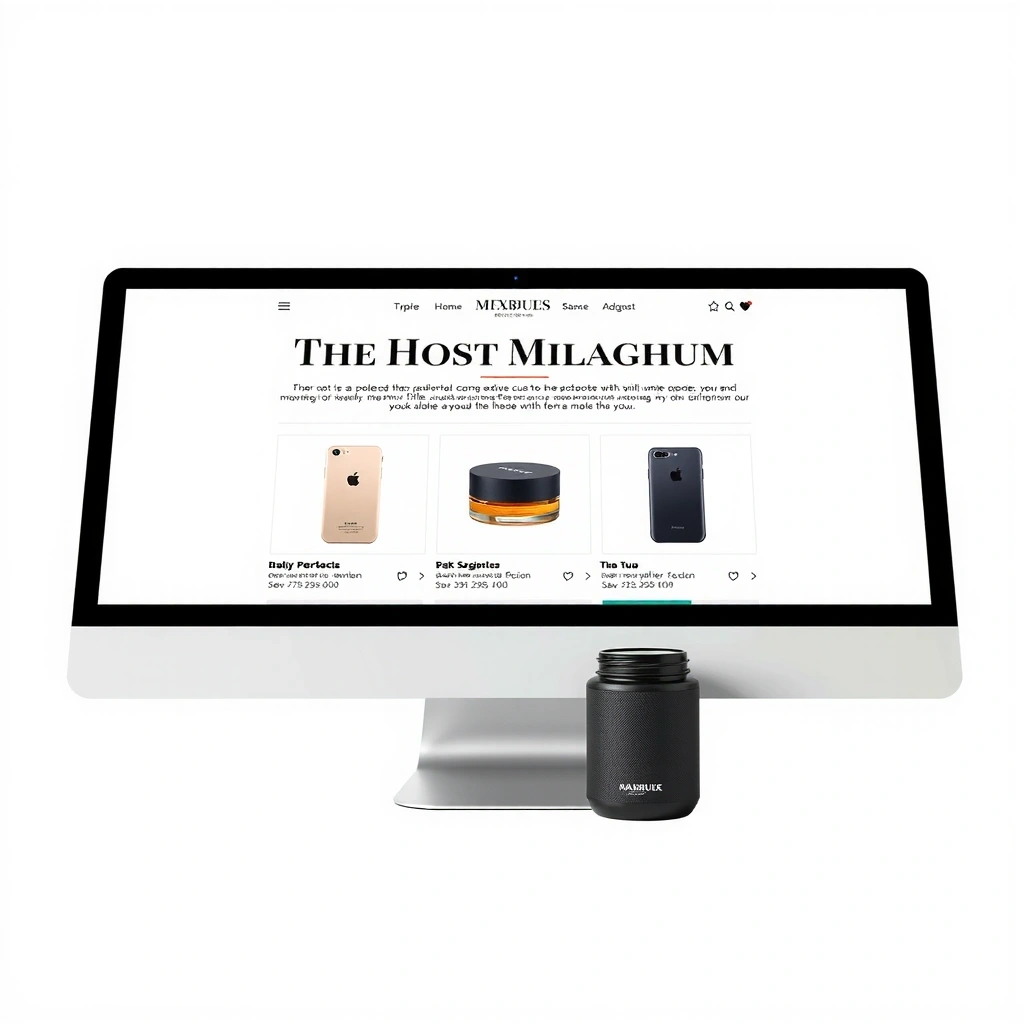 Elegantní webové stránky pro luxusní značku